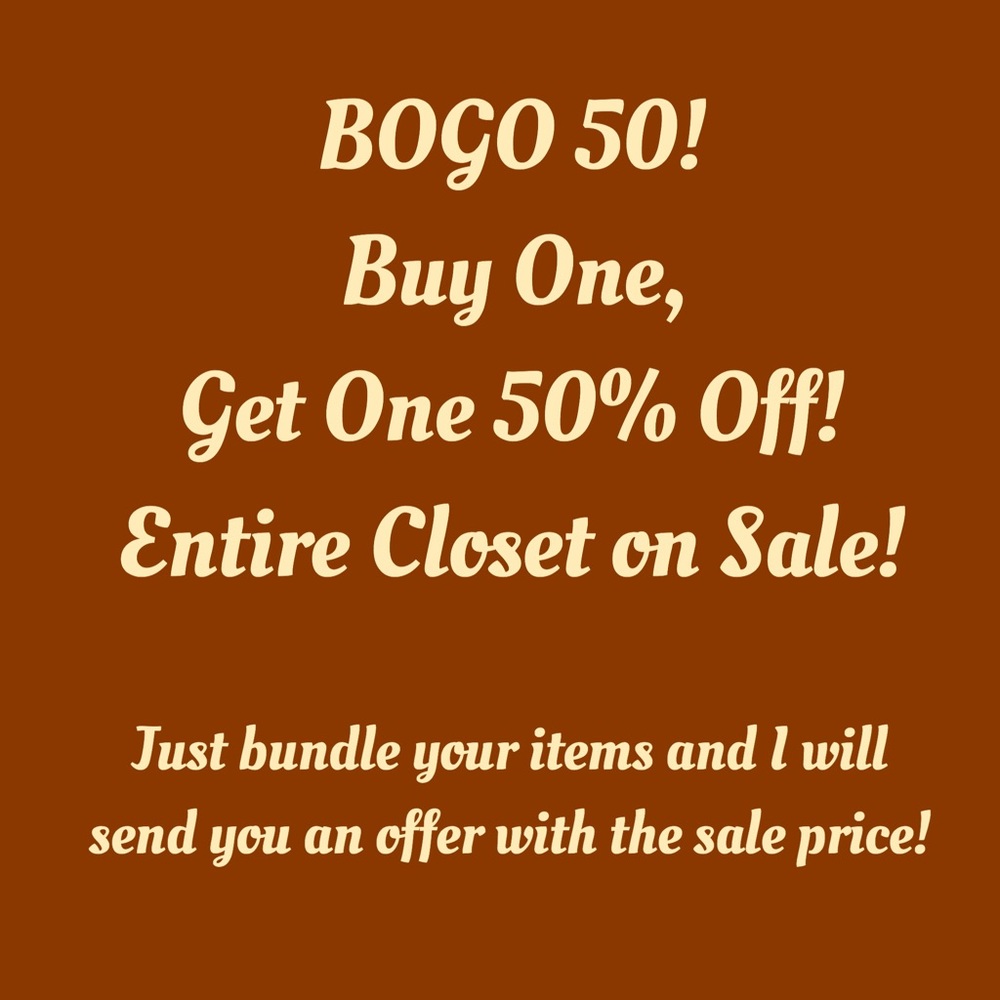 ‼️BOGO 50% OFF‼️
